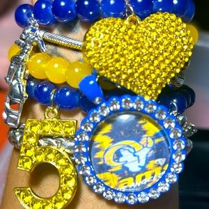 Rams stacked bracelet